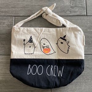 Rae Dunn Halloween Basket/Bag Tick-Or-Treat Candy Carrier Boo Crew